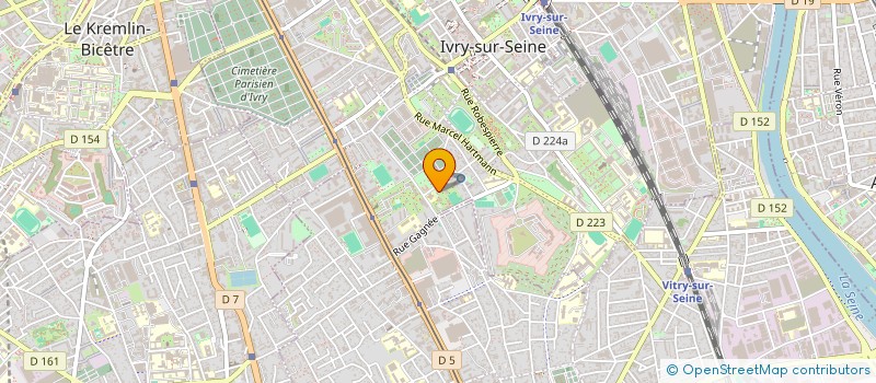localisation de l'entreprise TRIANGLE à IVRY-SUR-SEINE