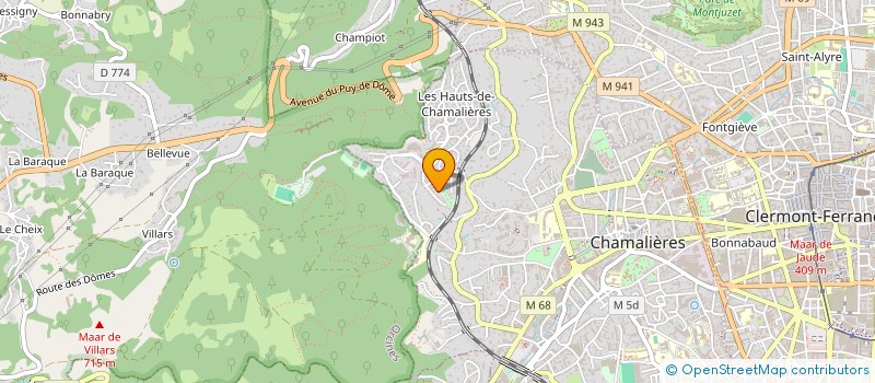 localisation de l'entreprise TRIANGLE 4  CHAMALIERES