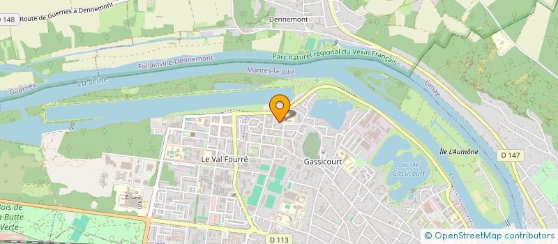 localisation de l'entreprise TRIANGLE  JOUY-MAUVOISIN