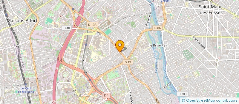 localisation de l'entreprise TRIANGLE  CRETEIL