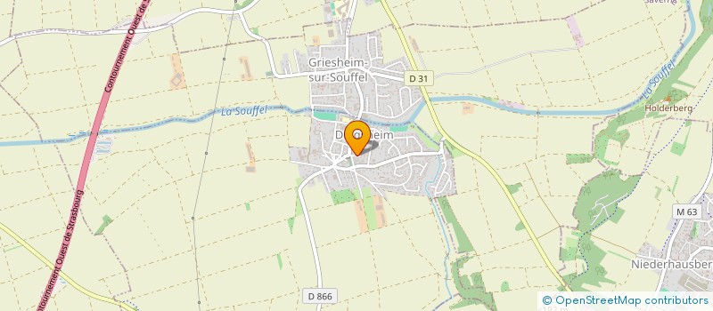 localisation de l'entreprise TRIANGLE  DINGSHEIM