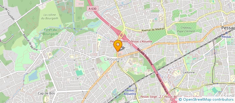 localisation de l'entreprise TRIANGLE  PESSAC