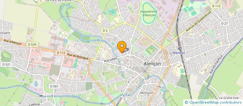 localisation de l'entreprise TRIANGLE ART DENTAIRE à ALENCON