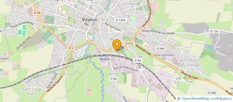 localisation de l'entreprise TRIANGLE BAYEUX  BAYEUX