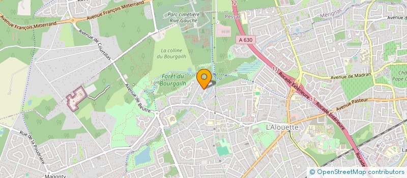 localisation de l'entreprise TRIANGLE BLEU  PESSAC