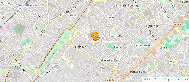 localisation de l'entreprise TRIANGLE DELANNEY  ROUBAIX