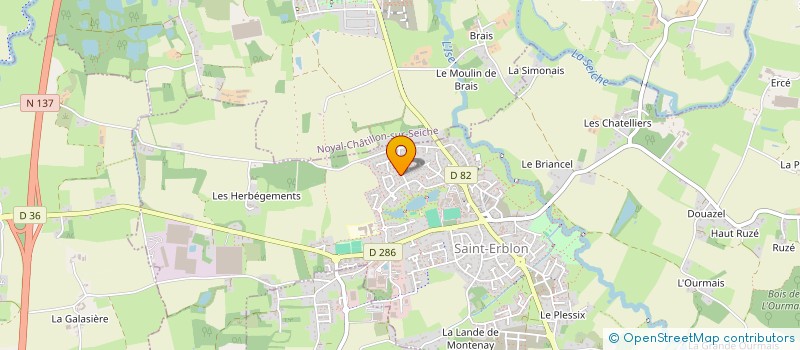 localisation de l'entreprise TRIANGLE DES ARCHERS  SAINT-ERBLON