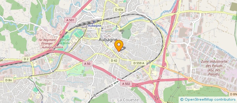 localisation de l'entreprise TRIANGLE DISTRIBUTION à AUBAGNE