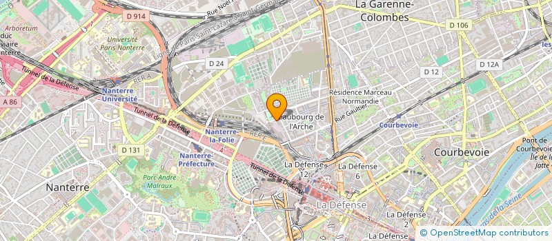 localisation de l'entreprise TRIANGLE EQUIPEMENTS à COURBEVOIE