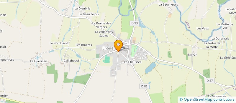 localisation de l'entreprise TRIANGLE FOOTBALL CLUB  ERCE-EN-LAMEE