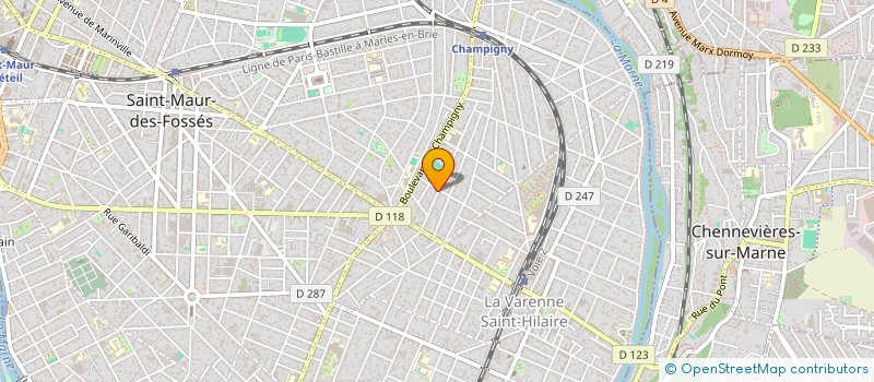 localisation de l'entreprise TRIANGLE IMMO à SAINT-MAUR-DES-FOSSES