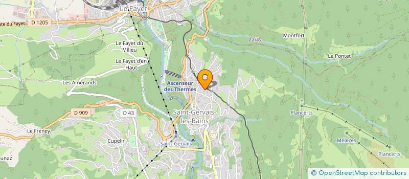 localisation de l'entreprise TRIANGLE INVESTISSEMENT  SAINT-GERVAIS-LES-BAINS