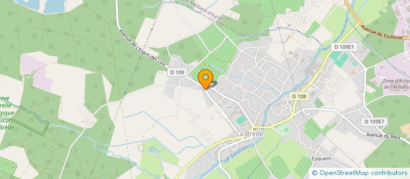 localisation de l'entreprise TRIANGLE JOACHIM  LA BREDE