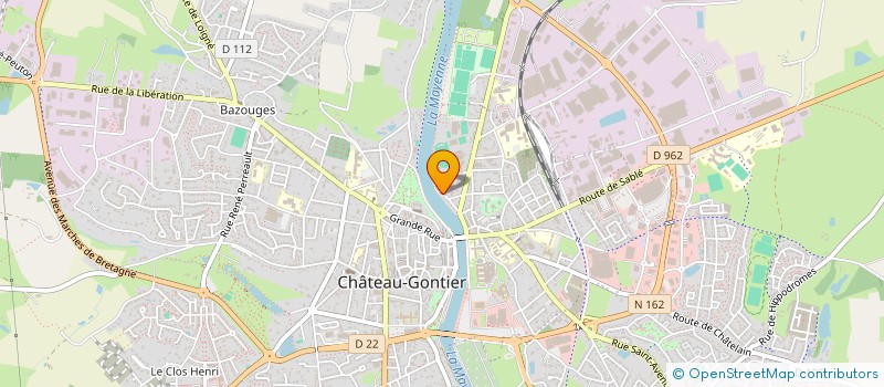 localisation de l'entreprise TRIANGLE MUSIQUE à CHATEAU-GONTIER-SUR-MAYENNE