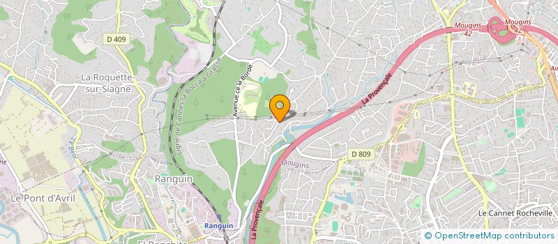 localisation de l'entreprise TRIANGLE N°1 à MOUGINS