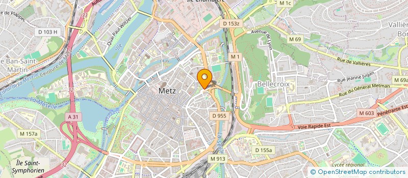 localisation de l'entreprise TRIANGLE SARL à METZ