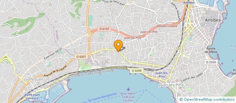 localisation de l'entreprise TRIANON à ANTIBES