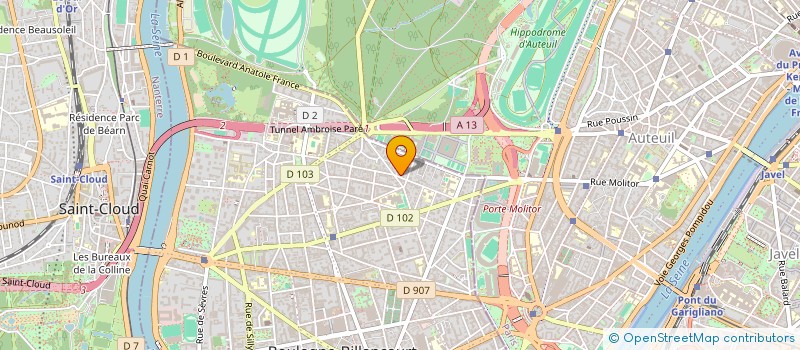 localisation de l'entreprise TRIANON à BOULOGNE-BILLANCOURT