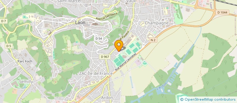 localisation de l'entreprise TRIATH'LAON à LAON