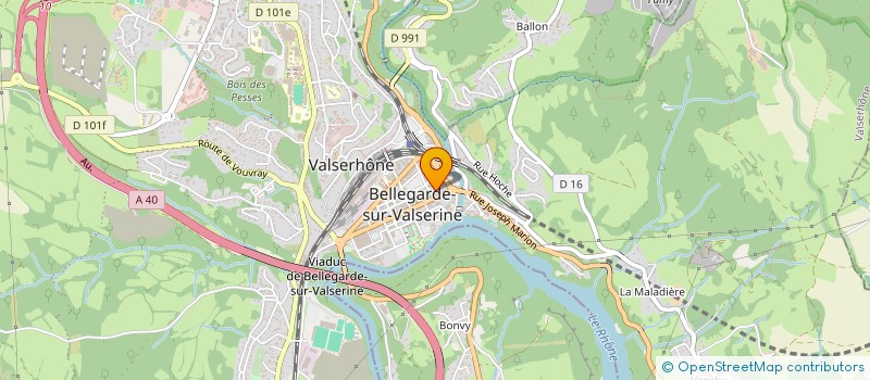 localisation de l'entreprise TRIATHLON BASSIN BELLEGARDIEN à VALSERHONE