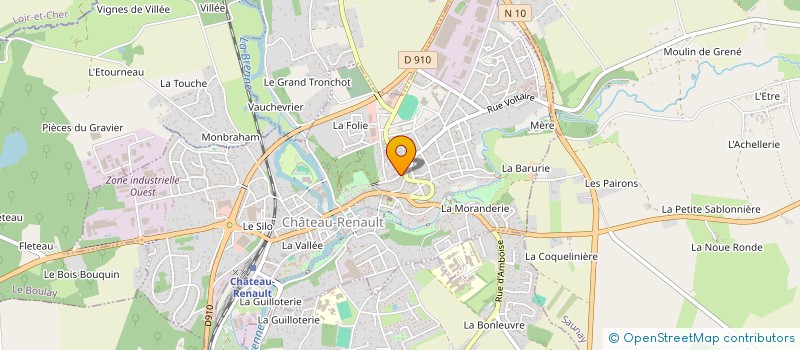 localisation de l'entreprise TRIATHLON CASTELRENAUDAIS  CHATEAU-RENAULT