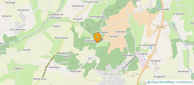 localisation de l'entreprise TRIATHLON-CLUB DE LOCMINE  MOUSTOIR-AC