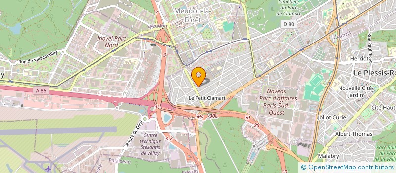 localisation de l'entreprise TRIATHLON SERVICES à CLAMART