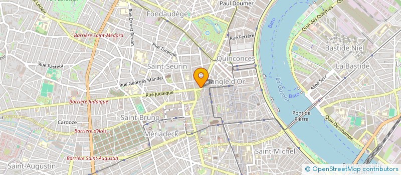 localisation de l'entreprise TRIAUD - LE ROUX - FORTABAT  BORDEAUX