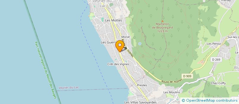 localisation de l'entreprise TRIAXE  VEYRIER-DU-LAC