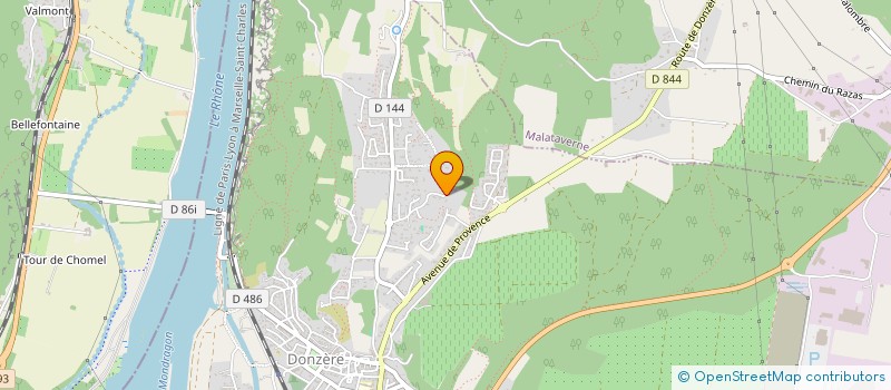 localisation de l'entreprise TRIAY RECYCLAGE  DONZERE