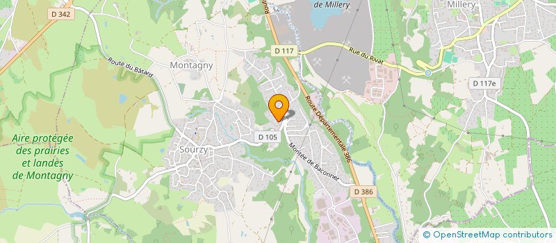 localisation de l'entreprise TRIBAL  MONTAGNY