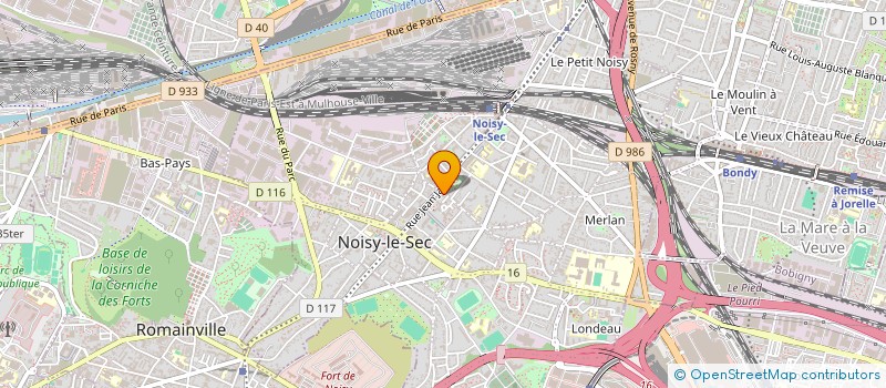localisation de l'entreprise TRIBAL à NOISY-LE-SEC