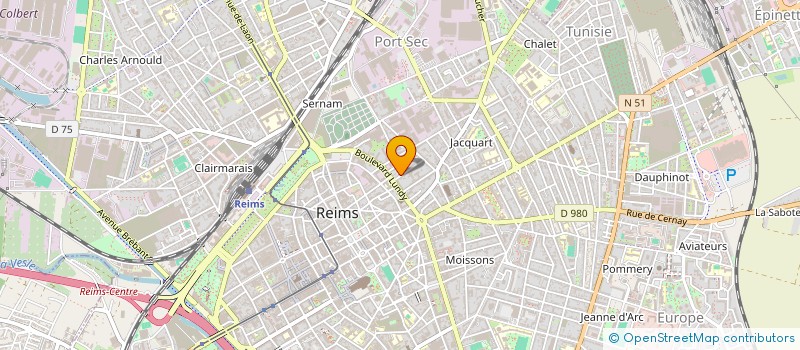 localisation de l'entreprise TRIBAL DISTRIBUTION à REIMS