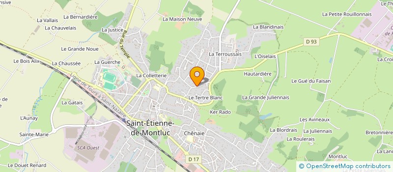 localisation de l'entreprise TRIBALLIER PAYSAGE à SAINT-ETIENNE-DE-MONTLUC