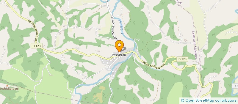 localisation de l'entreprise TRIBATI  LA BASTIDE-CLAIRENCE