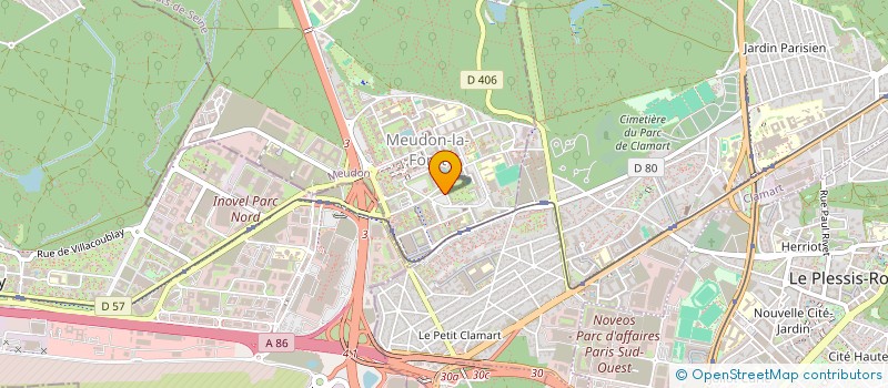 localisation de l'entreprise TRIBE PAR ALEXIA FIT à MEUDON