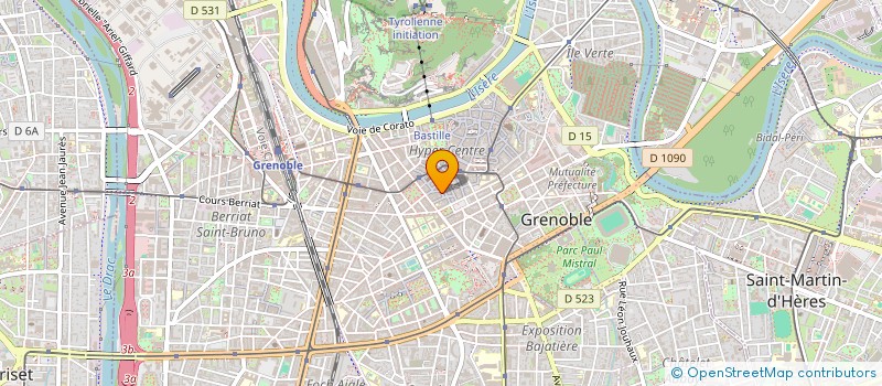 localisation de l'entreprise TRIBE SUR ISERE à GRENOBLE