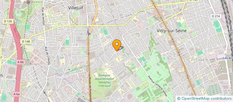 localisation de l'entreprise TRIBE-X à VITRY-SUR-SEINE