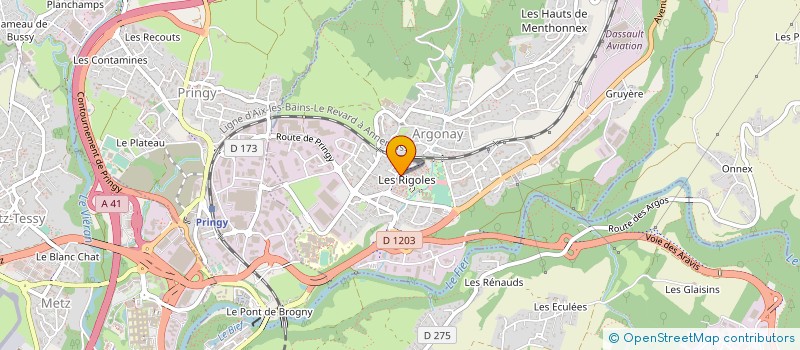 localisation de l'entreprise TRIBECA à ANNECY
