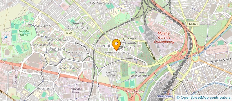 localisation de l'entreprise TRIBEL  STRASBOURG