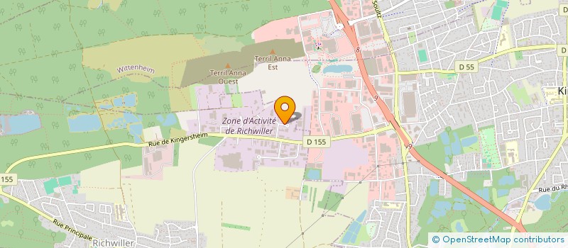localisation de l'entreprise TRIBER à RICHWILLER
