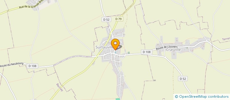 localisation de l'entreprise TRIBILLON-FUKS  SURTAUVILLE