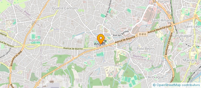 localisation de l'entreprise TRIBIOVAL à ANGLET