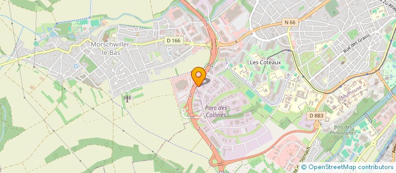 localisation de l'entreprise TRIBLE BECLE ARCHITECTES  MULHOUSE