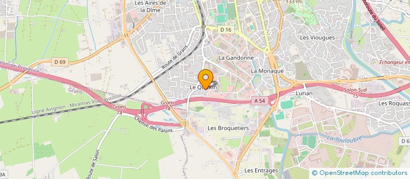 localisation de l'entreprise TRIBO INDUSTRIES à SALON-DE-PROVENCE