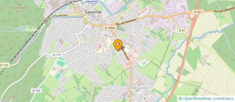 localisation de l'entreprise TRIBOCI/CIVITAS TRIBOCORUM  SAVERNE