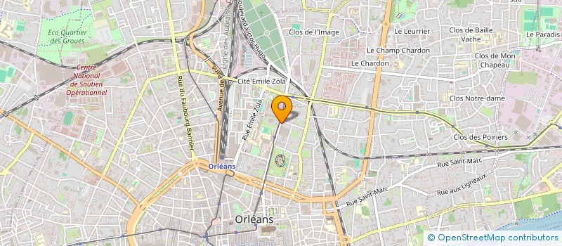 localisation de l'entreprise TRIBOR à ORLEANS