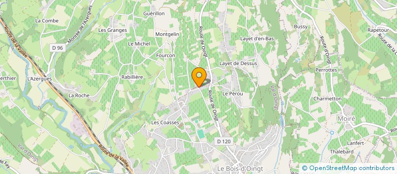 localisation de l'entreprise TRIBOULET CEDRIC à VAL D'OINGT