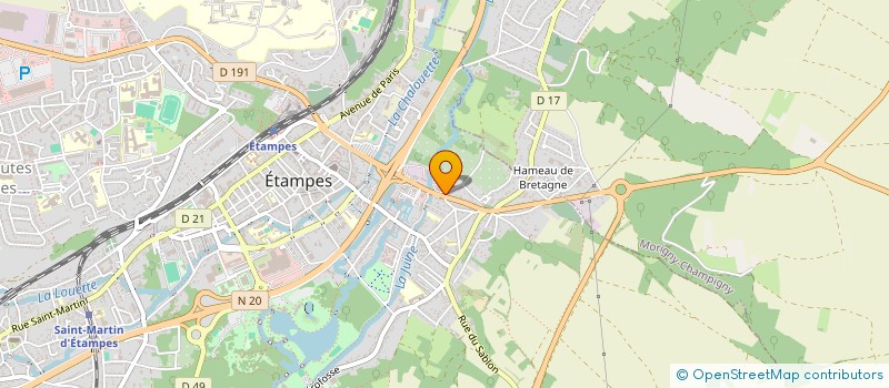 localisation de l'entreprise TRIBOULIN-TESNIER  ETAMPES