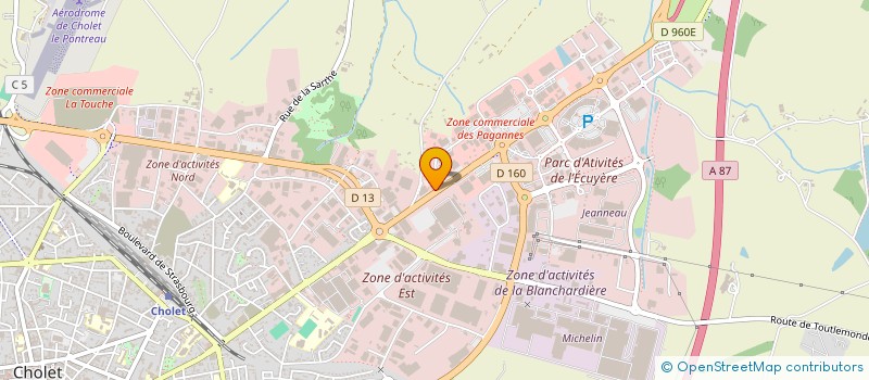 localisation de l'entreprise TRIBU à CHOLET